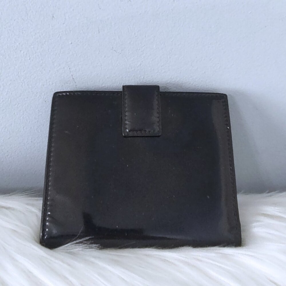 Salvatore Ferragamo patent leather Vara bow small wallet EUC - Picture 2 of 7